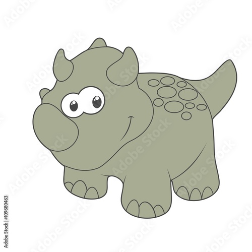 Cute Cartoon Dinosaur icon