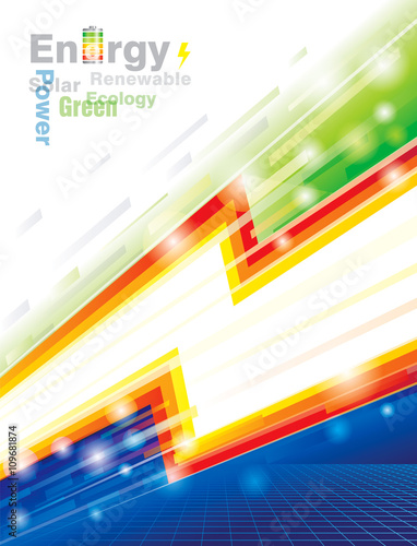 Abstract  energy power eco background.