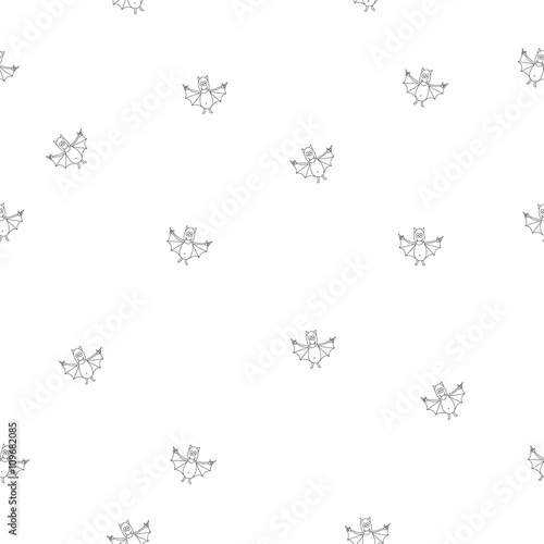 Fantastic unusual seamless halloween pattern with bats