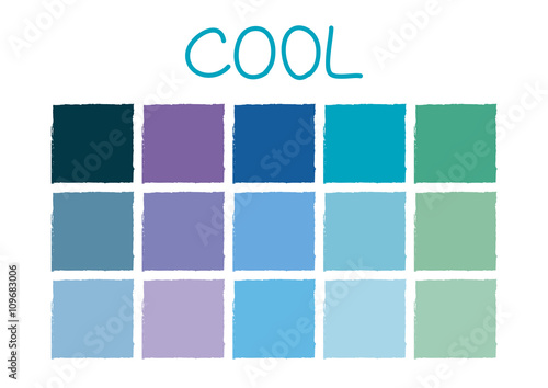 Cool Color Tone without Code Vector Illustration