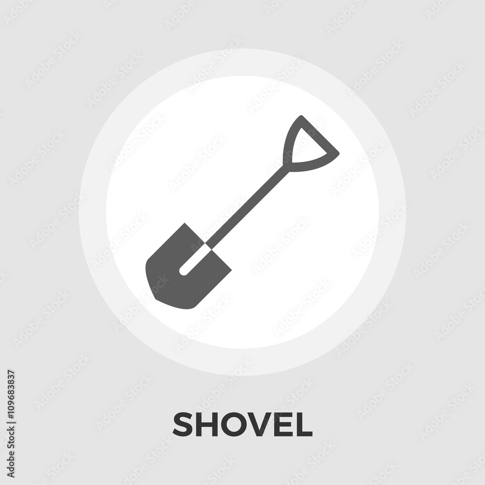 Shovel vector flat icon