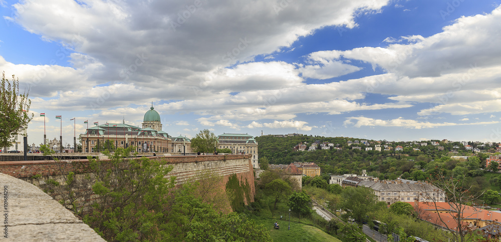 A view of Buda Castle in Budapest