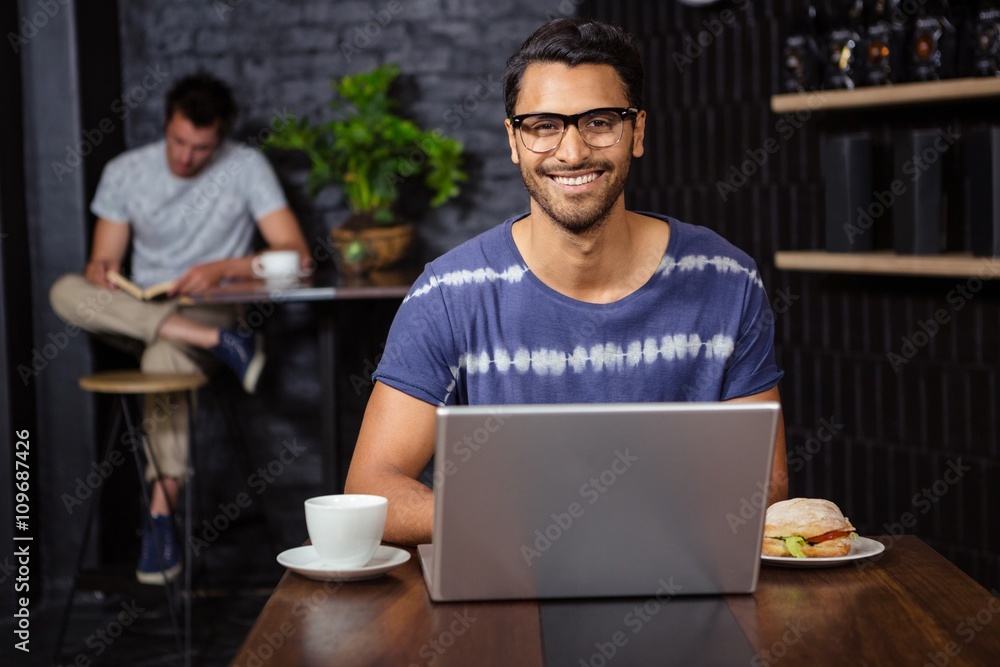 Man using a laptop Man using a laptop