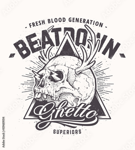 Skull Print Vector