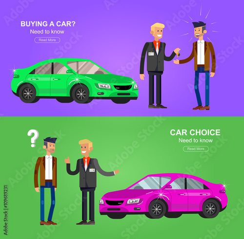 design concept of choice and buying a car