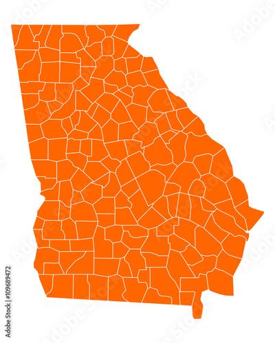 Karte von Georgia