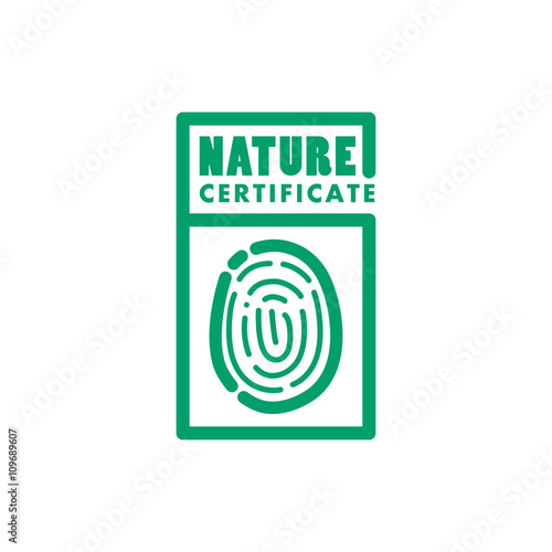 Vector flat eco product emblem. Ecological cosmetic sign. Natural product line. Nature certificate quality. Eco symbol. Natural cosmetics. Bio organic product.