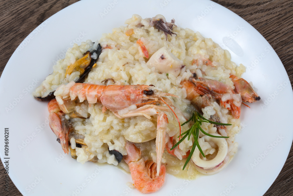 Seafood mix risotto Seafood mix risotto