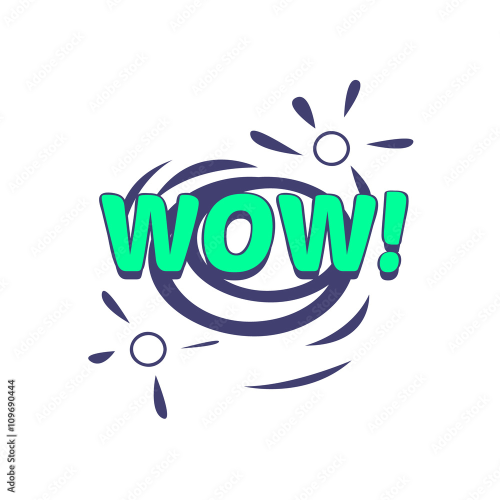 Fototapeta premium Wow Comic Speech Bubble