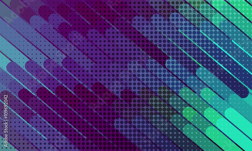 Abstract background consisting of thick rounded rectangles and c