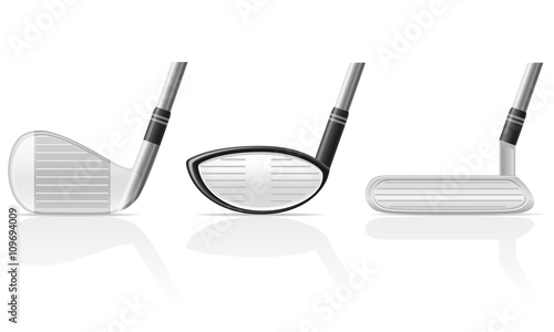 golf club vector illustration