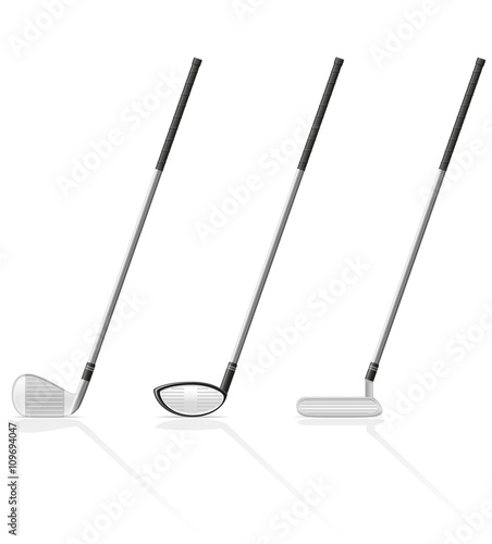 golf club vector illustration
