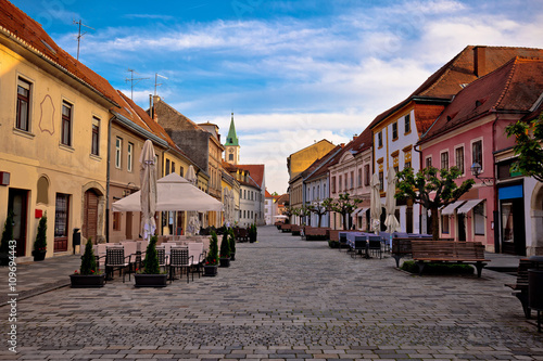 Baroque town of Varazdin street view