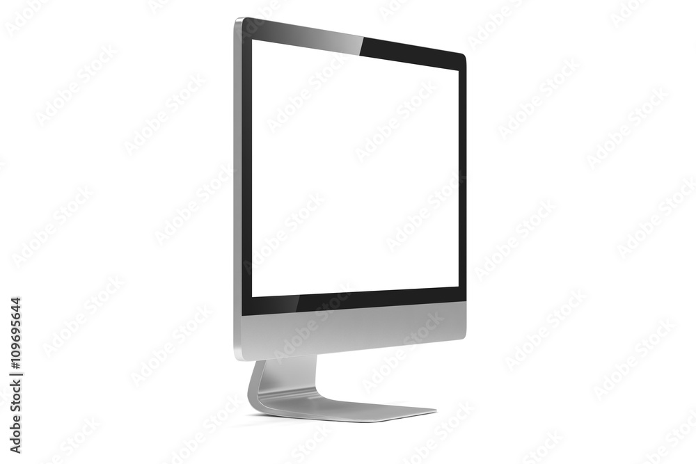 Modern Screen Monitor. 3d rendering. Modern Screen Monitor. 3d rendering.
