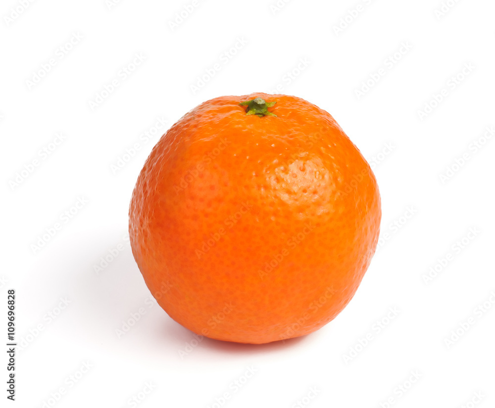 mandarin isolated on white background mandarin isolated on white background