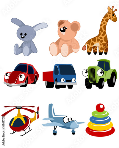 Nine toys set