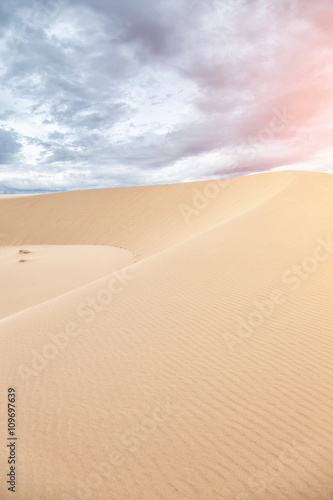 White sand dunes in Mui Ne  Vietnam