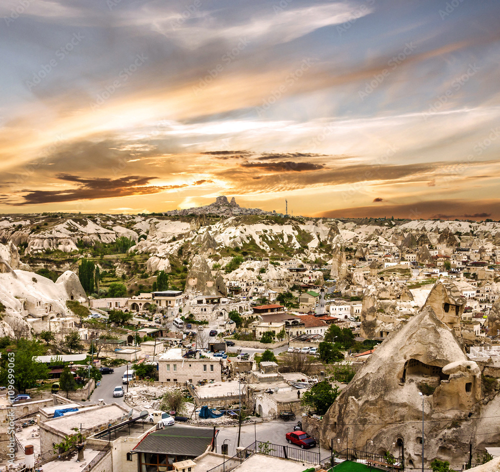 Obraz premium Cappadocia, Anatolia, Turkey. Open air museum, Goreme park