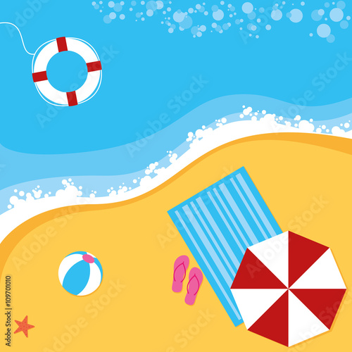 Summer Beach Scene