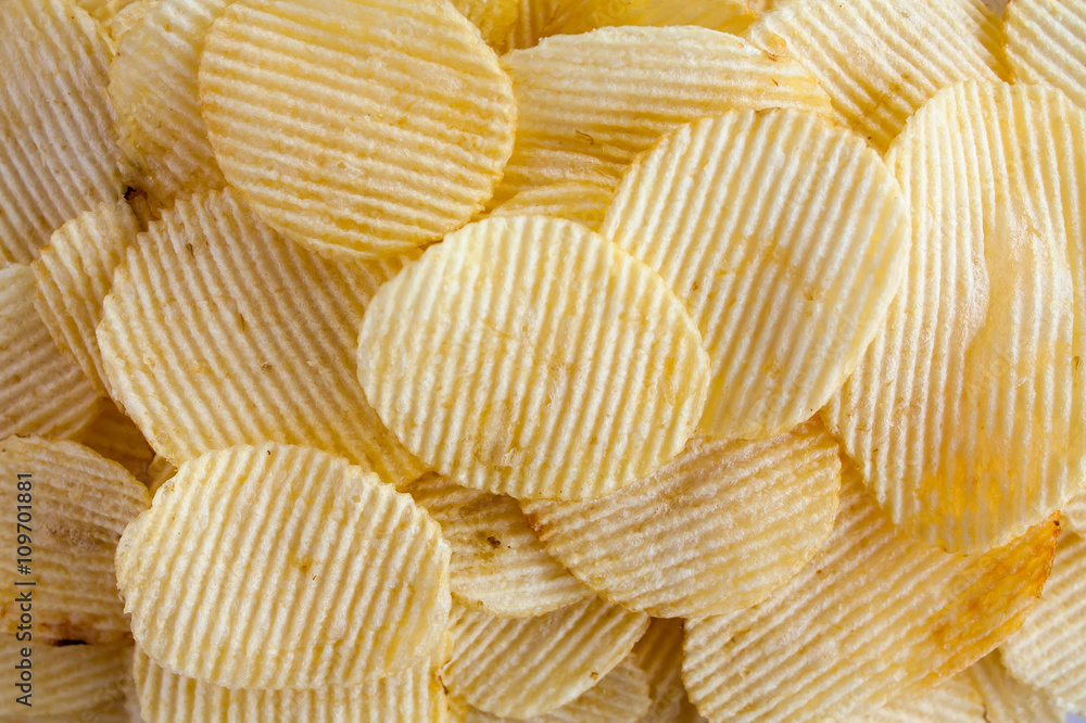 Obraz premium Potato chips background