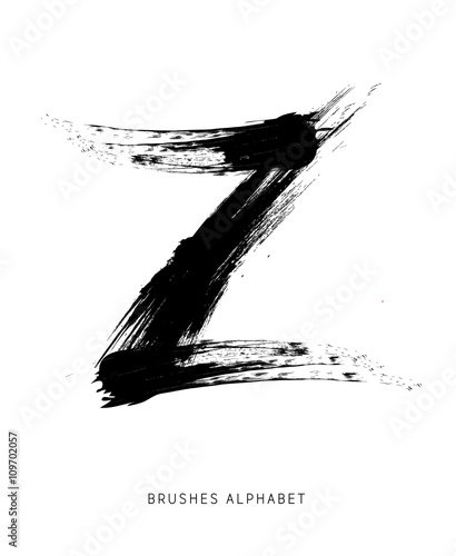 Alfabeto spennellato lettera Z