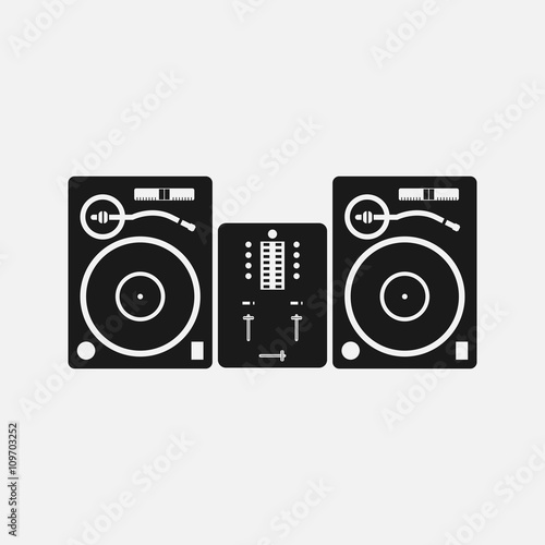 Dj setup illustration