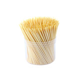 Wooden toothpicks isolate on white background