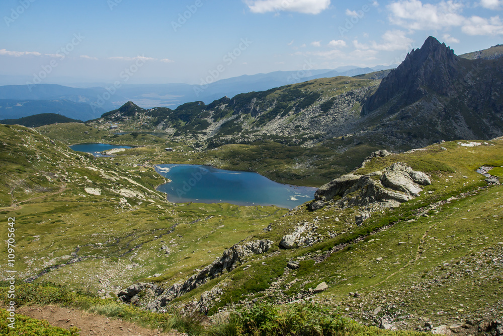 The Twin and The Trefoil lakes, The Seven Rila Lakes, Rila Mountain, Bulgaria