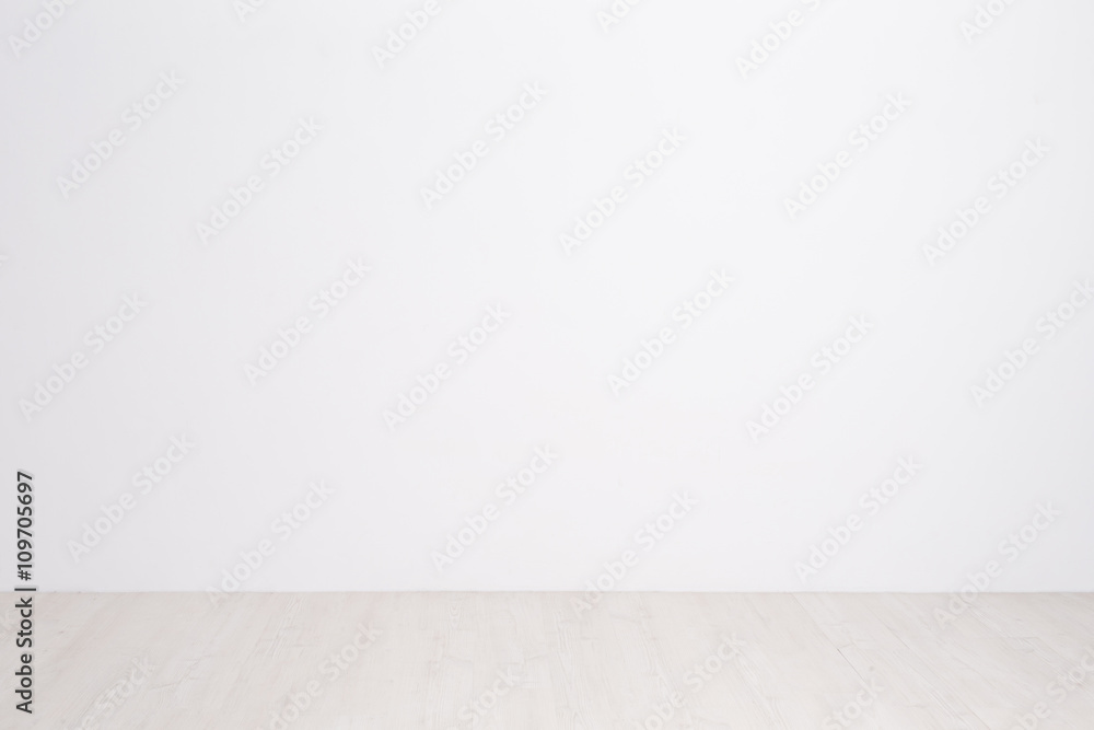 white wall and floor