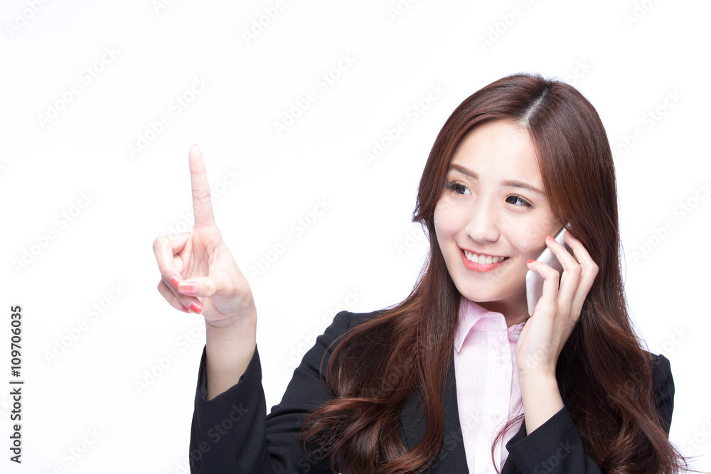 businesswoman talking on the phone businesswoman talking on the phone