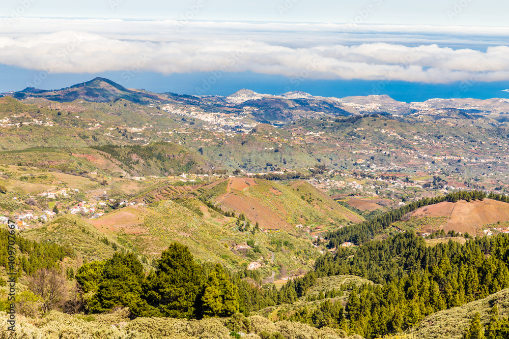 Fototapeta premium View From Pico de las Nieves - Gran Canaria, Spain