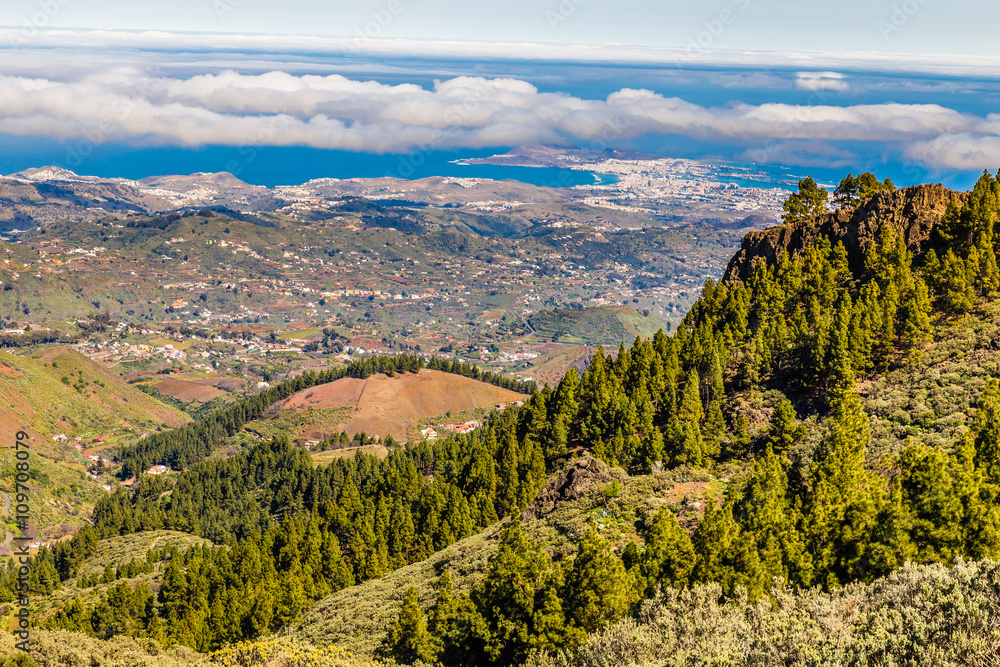 Fototapeta premium View From Pico de las Nieves - Gran Canaria, Spain