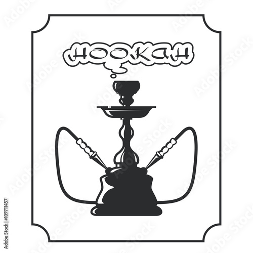 Hookah lounge label - shisha emblem