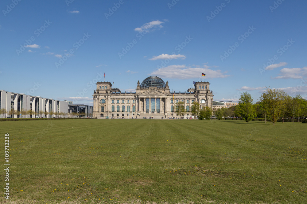 the Reichstag building in Berlin, Germany