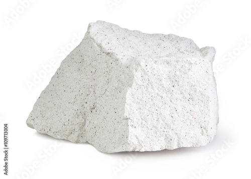 Zeolite isolated on a white background with clipping path photo