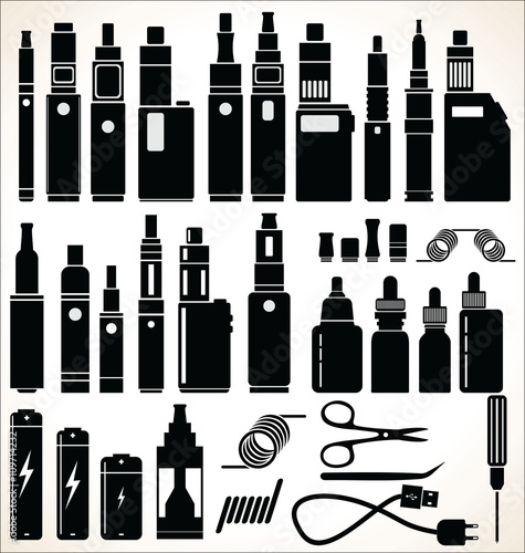 Elements for Vapor bar and vape shop electronic cigarette collection