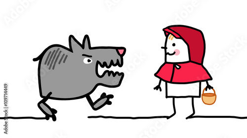 cartoon characters - little red riding hood