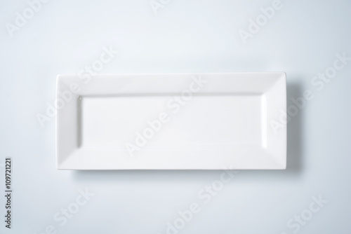 white rectangular plate