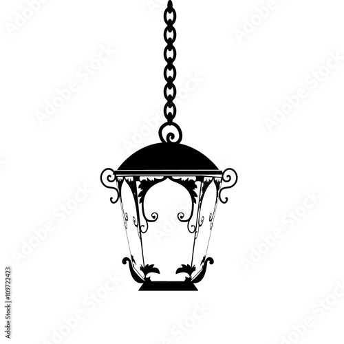 street light silhouette