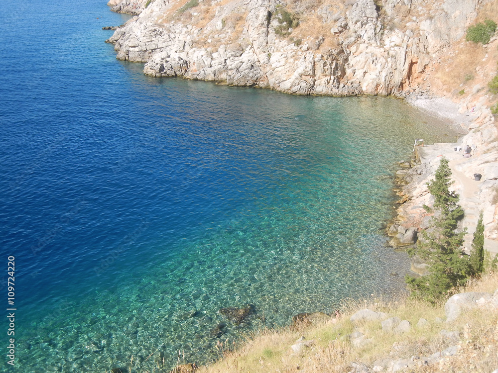 Aegean Sea in Hydra Greece