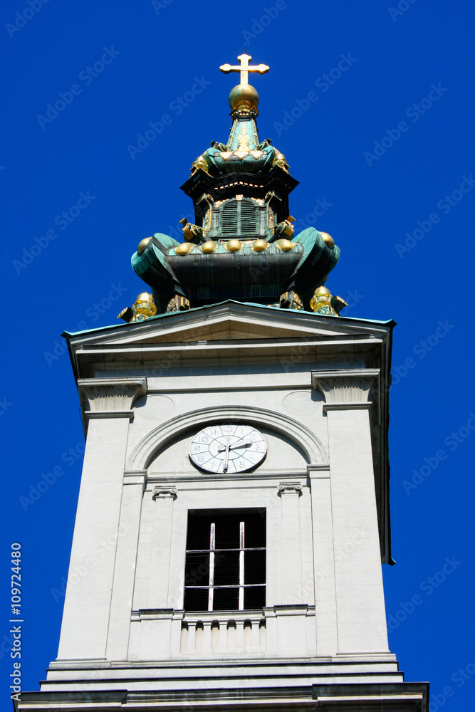 saborna crkva orthodox church belgrade serbia - the tower.