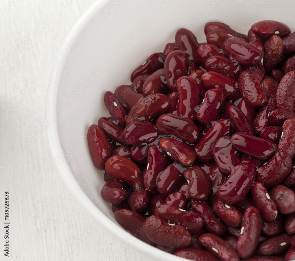 bowl of wet red beans bowl of wet red beans