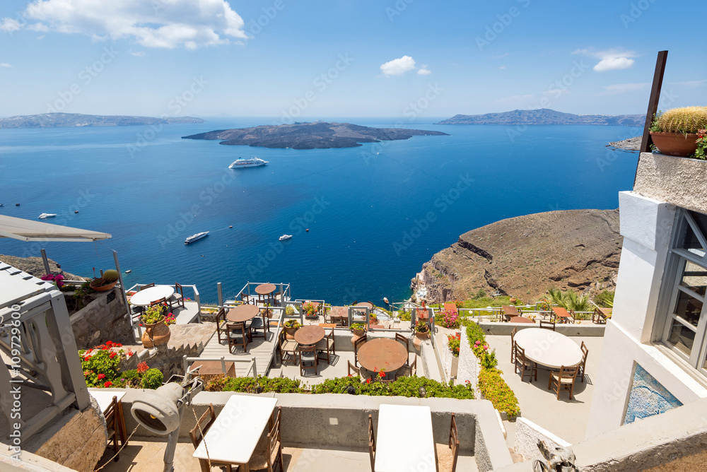 Fototapeta premium Caldera, Santorini, Griechenland