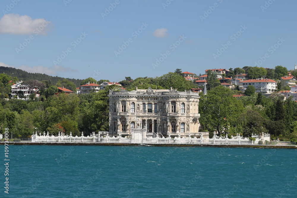 Kucuksu Palace in Istanbul City, Turkey