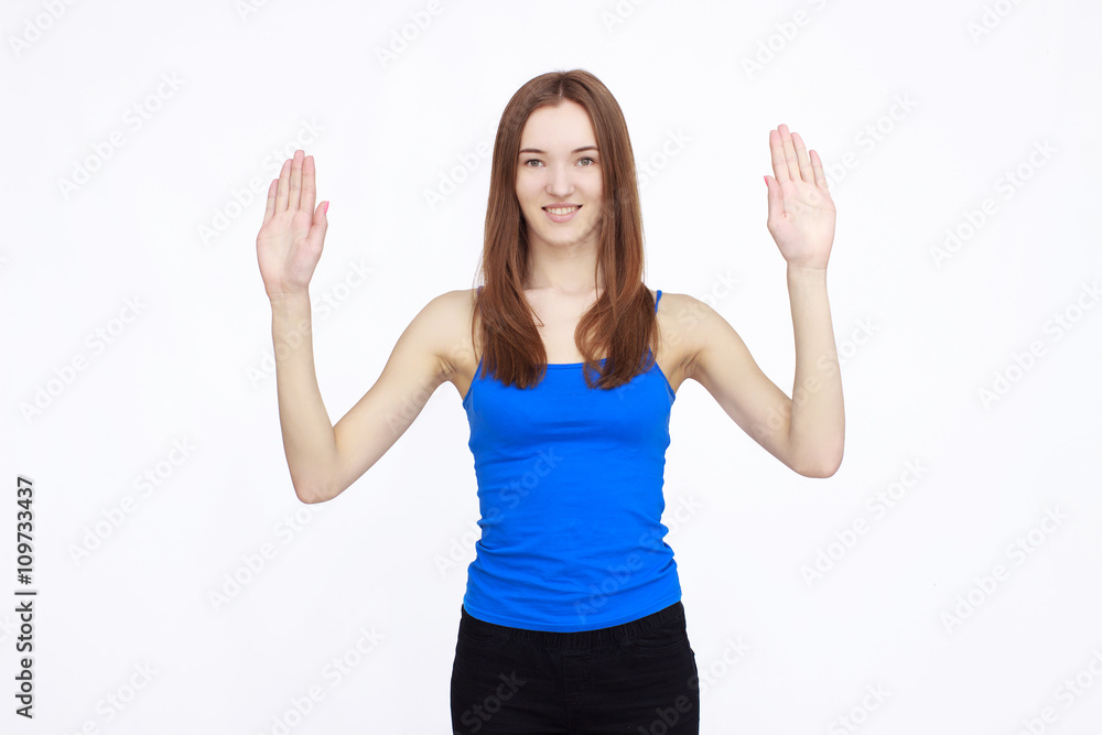 Fototapeta premium Portrait of attractive young woman