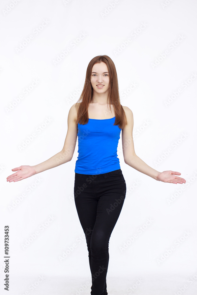 Portrait of attractive young woman