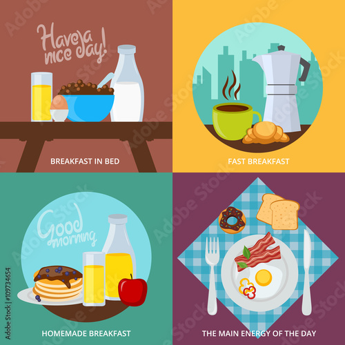 Breakfast Icons Set