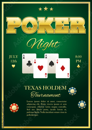 Poker Tournament Poster