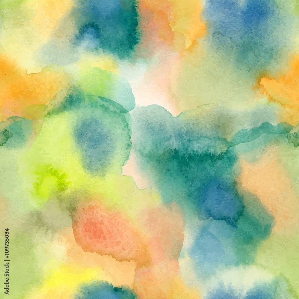 Seamless pattern with watercolor texture