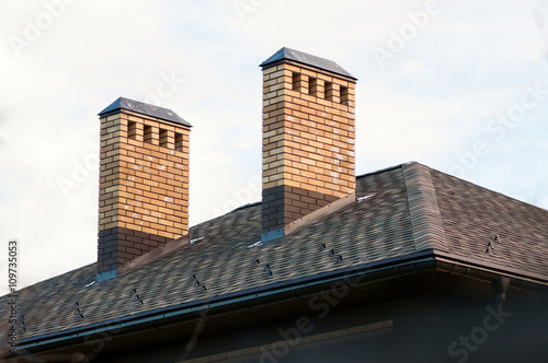 Brick chimney